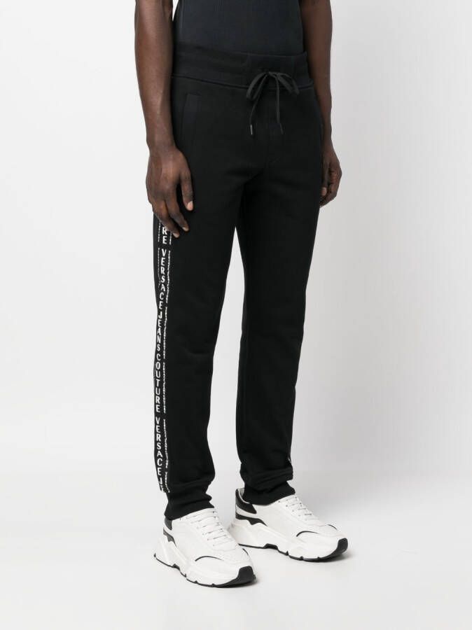 Versace Jeans Couture Trainingsbroek met logoband Zwart