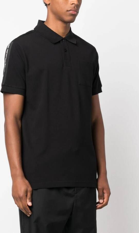 Versace Jeans Couture Poloshirt met logoband Zwart