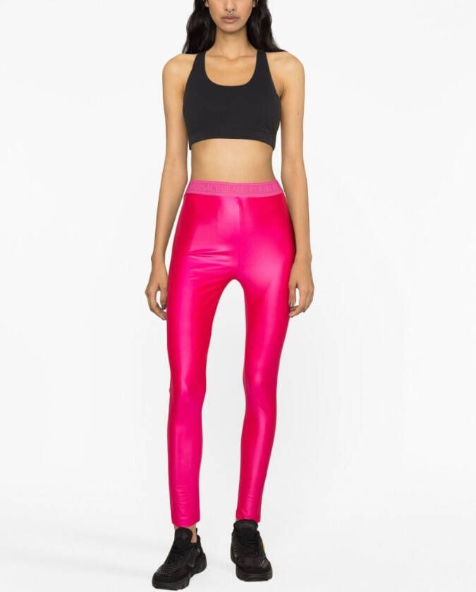 Versace Jeans Couture High waist legging Roze