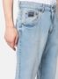 Versace Jeans Couture Jeans met wijde pijpen Blauw - Thumbnail 5