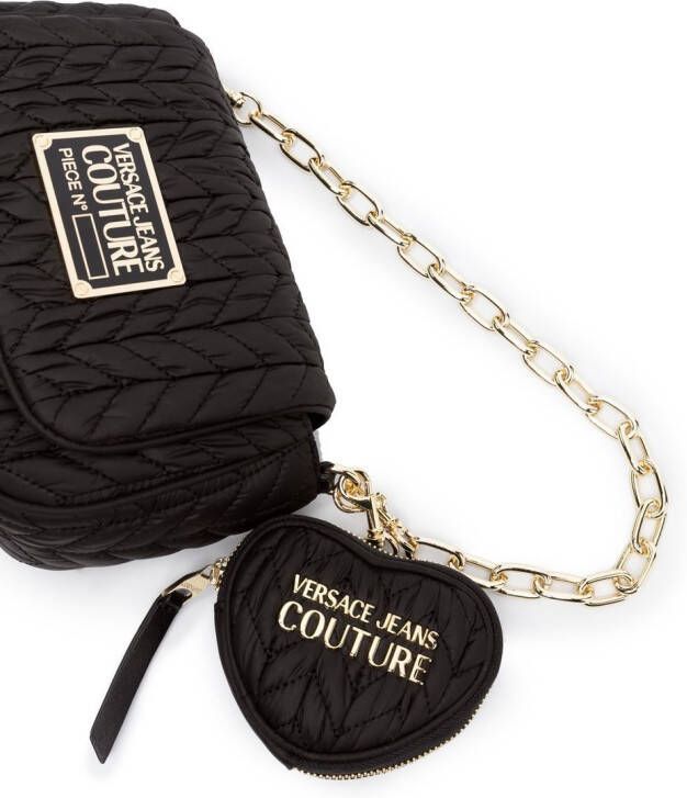 Versace Jeans Couture Matelassé schoudertas Zwart