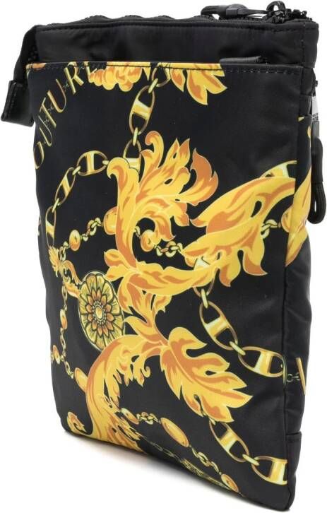 Versace Jeans Couture Messengertas met barokprint Zwart