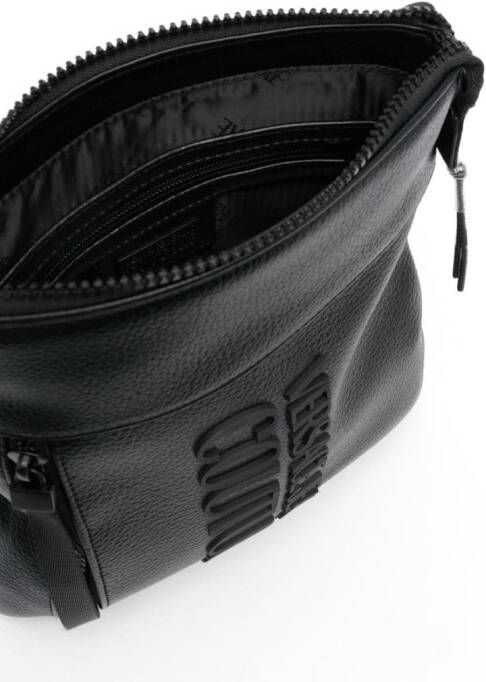 Versace Jeans Couture Messengertas met logo-reliëf Zwart