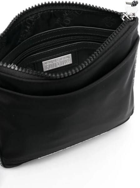 Versace Jeans Couture Messengertas met logo-reliëf Zwart