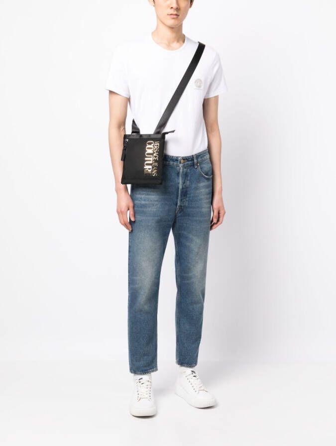 Versace Jeans Couture Messengertas met logo Zwart