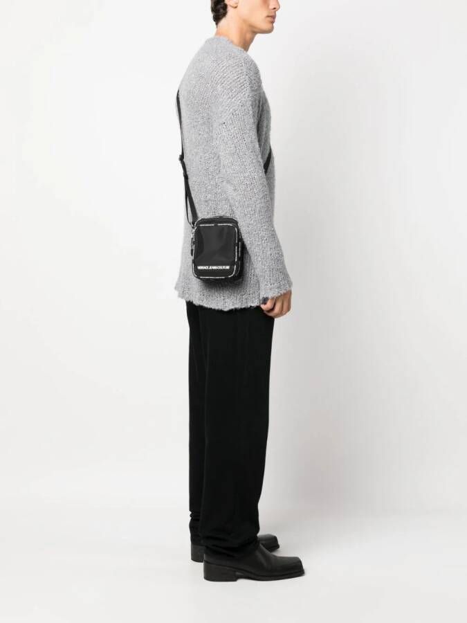 Versace Jeans Couture Messengertas met logoband Zwart