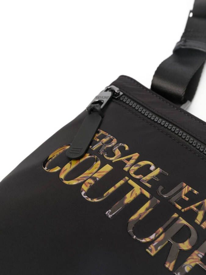 Versace Jeans Couture Messengertas verfraaid met logo Zwart