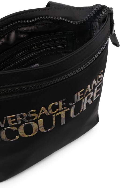 Versace Jeans Couture Messengertas verfraaid met logo Zwart