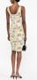 Versace Jeans Couture Midi-jurk met logoprint Wit - Thumbnail 4