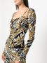 Versace Jeans Couture Midi-jurk met logoprint Zwart - Thumbnail 5