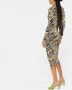 Versace Jeans Couture Midi-jurk met logoprint Zwart - Thumbnail 3