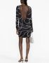Versace Jeans Couture Mini-jurk met bloemenprint Zwart - Thumbnail 4