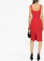 Versace Jeans Couture Mini-jurk met gesp Rood - Thumbnail 4