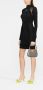 Versace Jeans Couture Mini-jurk met mesh vlak Zwart - Thumbnail 3