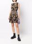 Versace Jeans Couture Mini-jurk met zonnebloemprint Zwart - Thumbnail 2