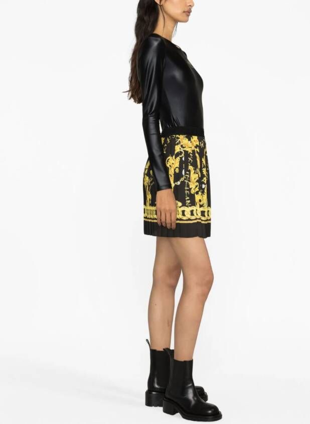 Versace Jeans Couture Mini-rok met logoprint Zwart