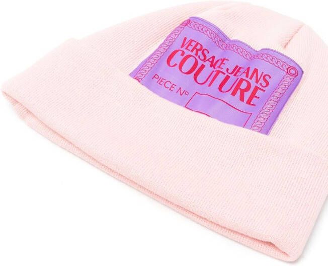 Versace Jeans Couture Muts met logopatch Roze