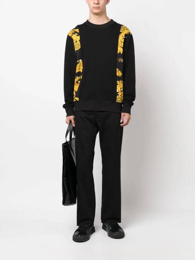 Versace Jeans Couture Overhemd met barokprint Zwart