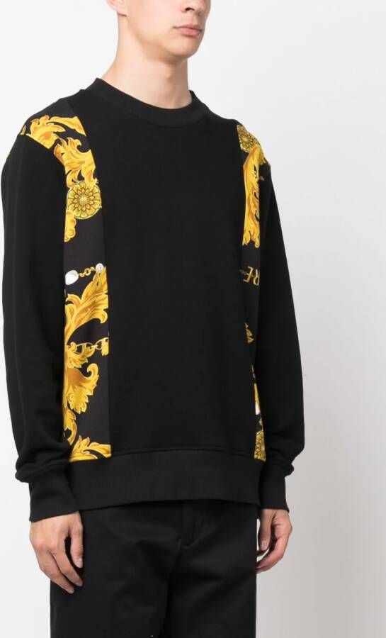 Versace Jeans Couture Overhemd met barokprint Zwart