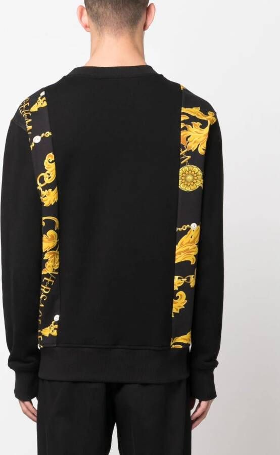 Versace Jeans Couture Overhemd met barokprint Zwart