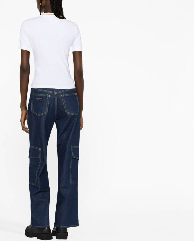 Versace Jeans Couture Poloshirt met logo Wit