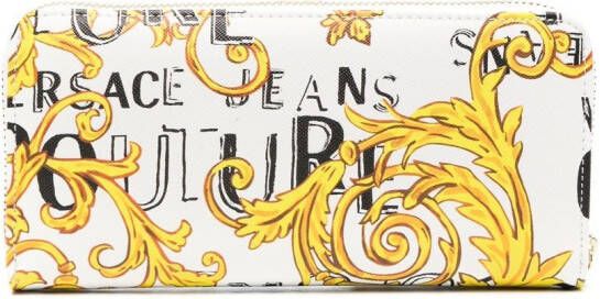 Versace Jeans Couture Portemonnee met all-over print Wit