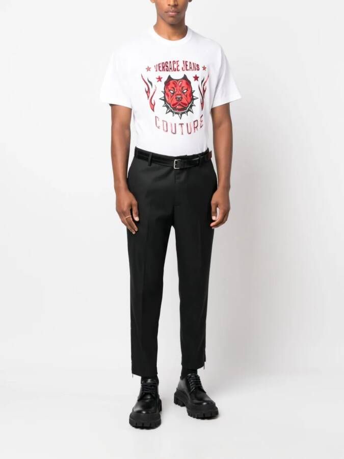 Versace Jeans Couture Geplooide chino Zwart