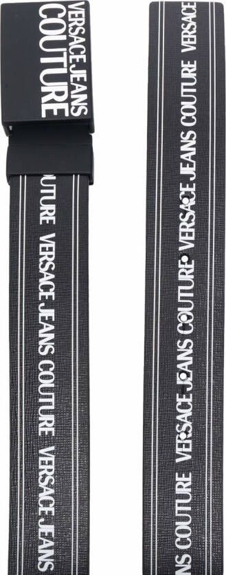 Versace Jeans Couture Riem met logoprint Zwart