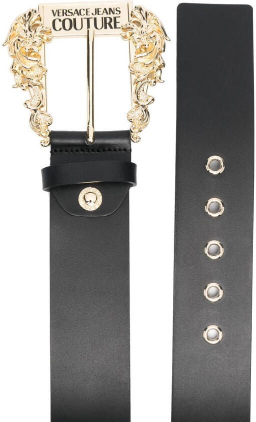 Versace Jeans Couture Riem verfraaid met logo Zwart