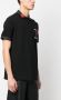 Versace Jeans Couture Poloshirt met roosprint Zwart - Thumbnail 3