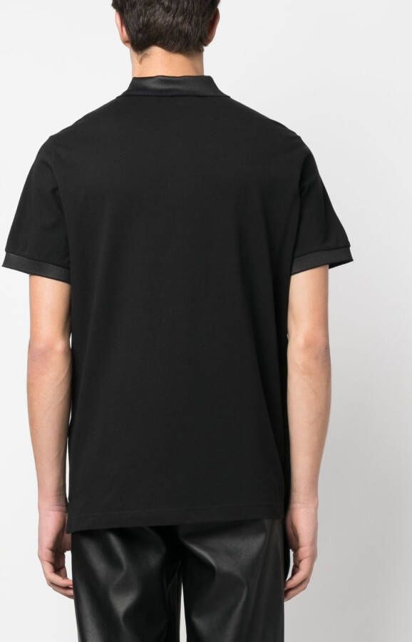 Versace Jeans Couture Poloshirt met roosprint Zwart