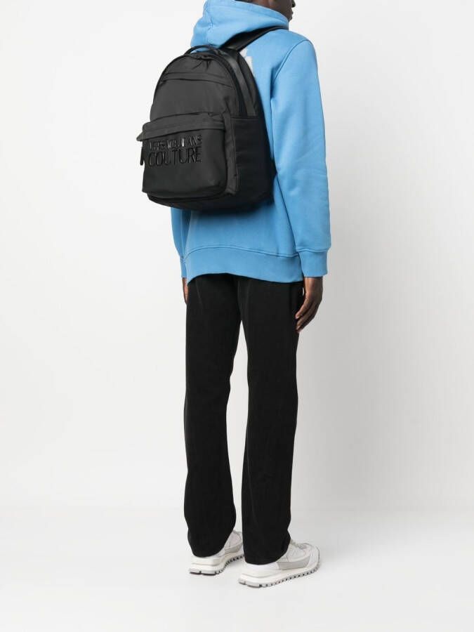 Versace Jeans Couture Rugzak met logo Zwart