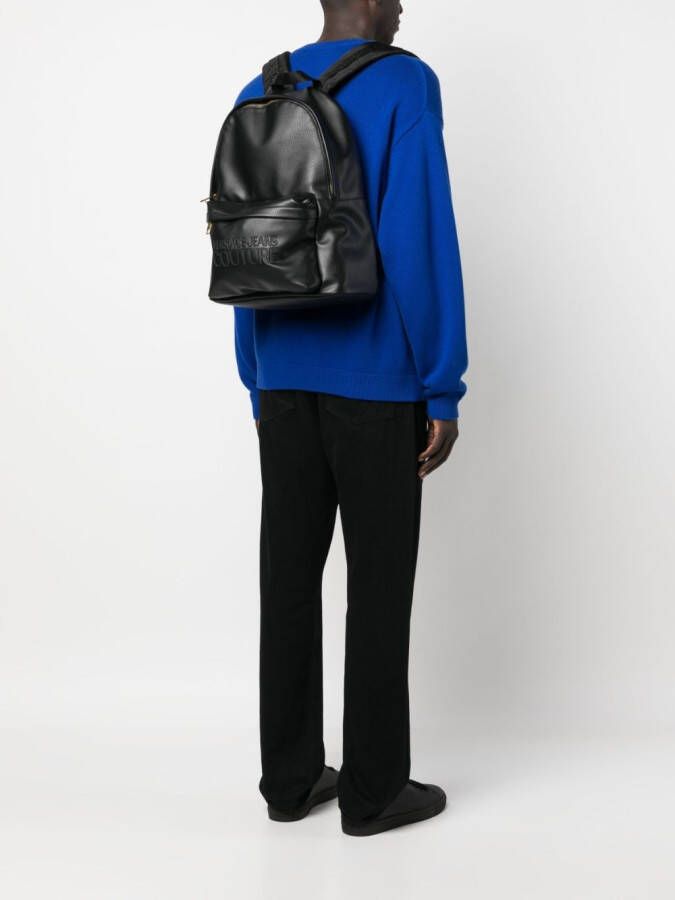 Versace Jeans Couture Rugzak met logo Zwart