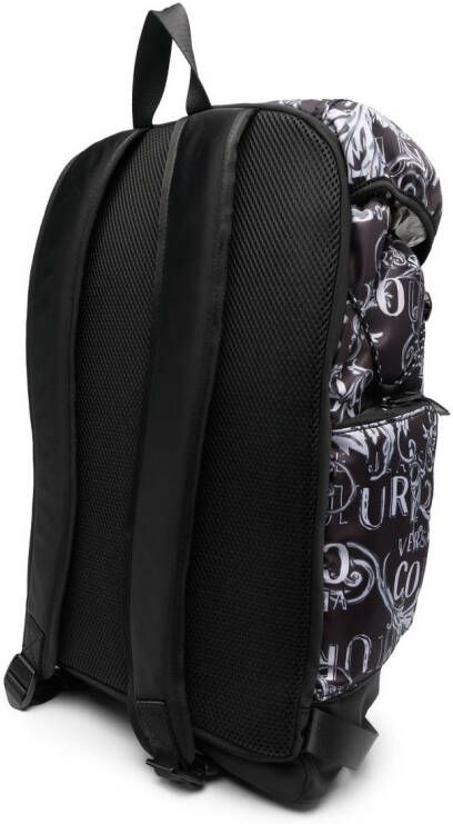 Versace Jeans Couture Rugzak met logoprint Zwart