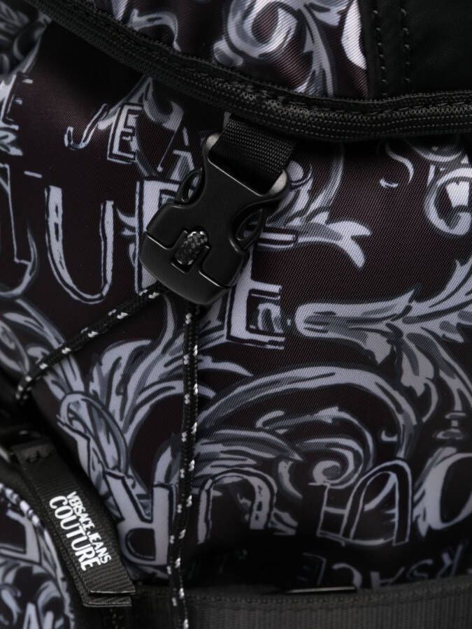 Versace Jeans Couture Rugzak met logoprint Zwart