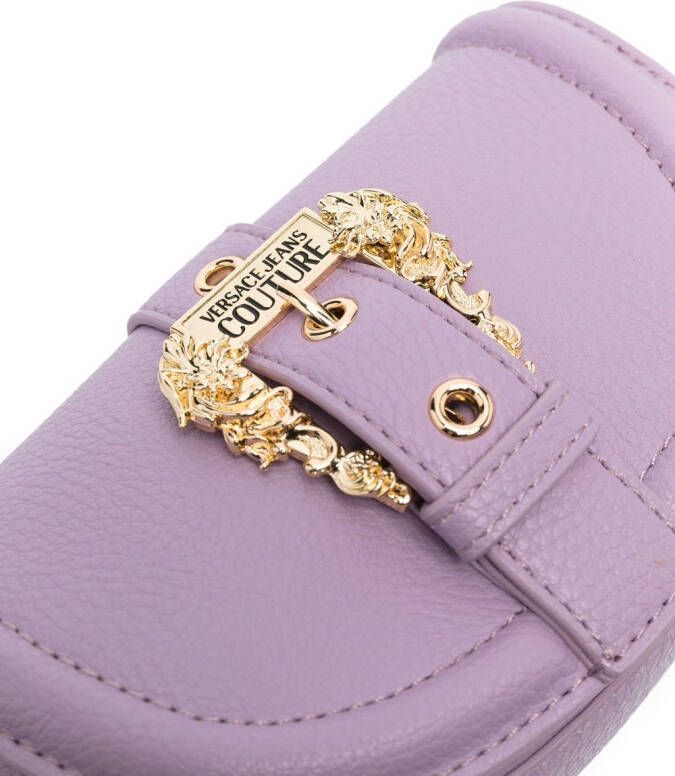 Versace Jeans Couture Schoudertas met barokdetail Paars
