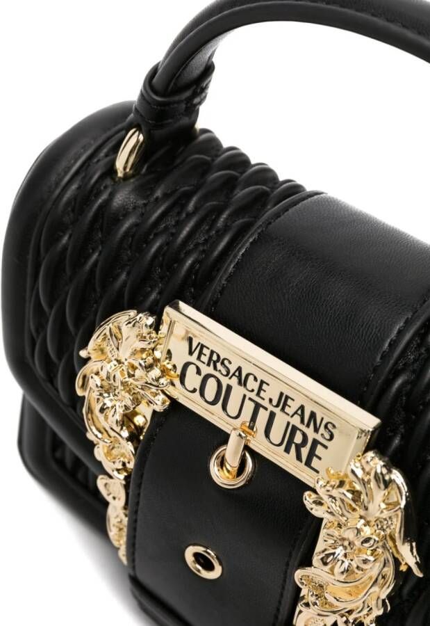 Versace Jeans Couture Schoudertas met barokgesp Zwart
