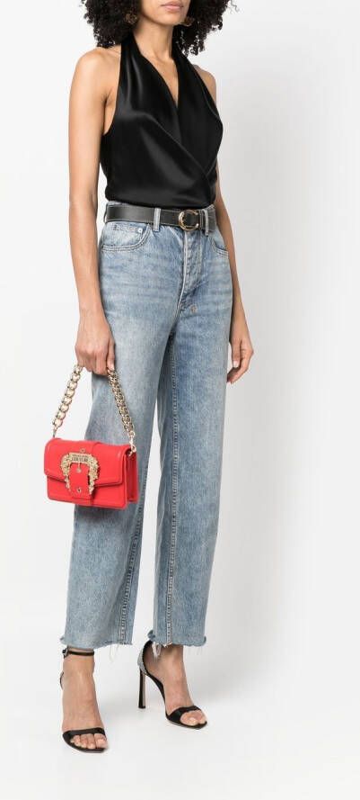 Versace Jeans Couture Schoudertas met gesp Rood