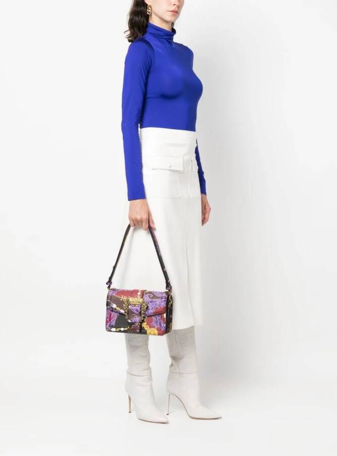 Versace Jeans Couture Schoudertas met gesp Zwart