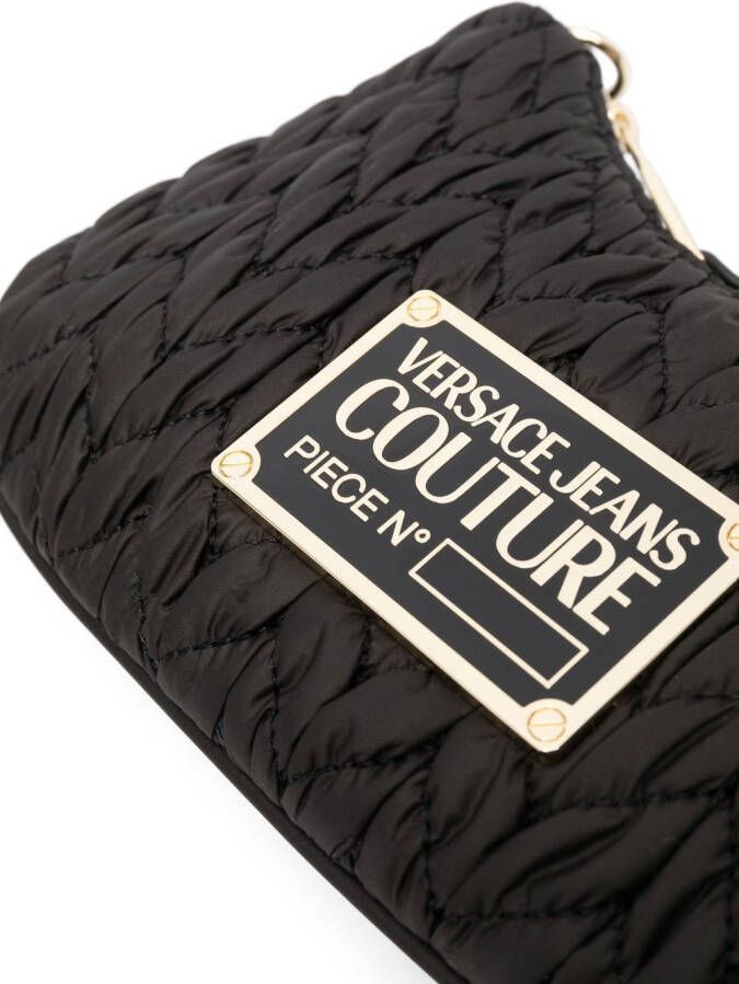 Versace Jeans Couture Schoudertas met logoplakkaat Zwart