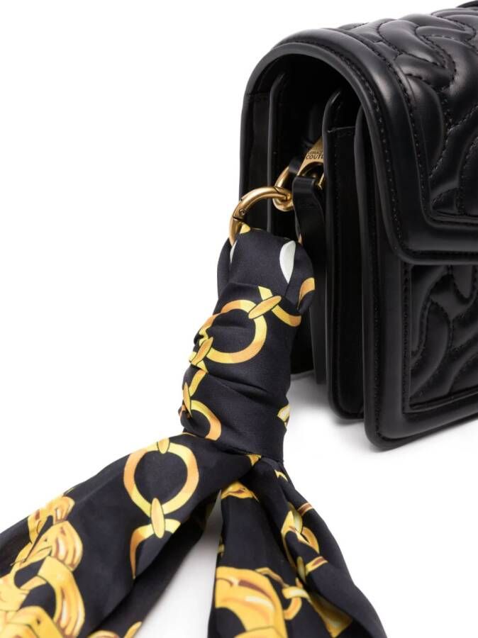 Versace Jeans Couture Schoudertas met sjaaldetail Zwart
