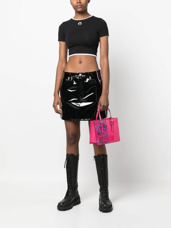 Versace Jeans Couture Shopper met barokprint Roze