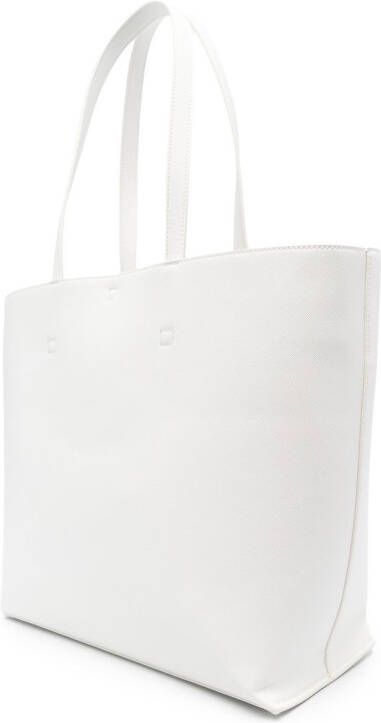 Versace Jeans Couture Shopper met logo plakkaat Wit