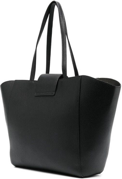 Versace Jeans Couture Shopper met logoplakkaat Zwart