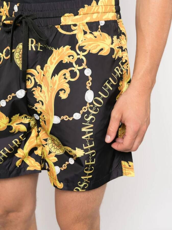 Versace Jeans Couture Shorts met trekkoord Zwart