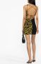 Versace Jeans Couture Mini-jurk met print Zwart - Thumbnail 4