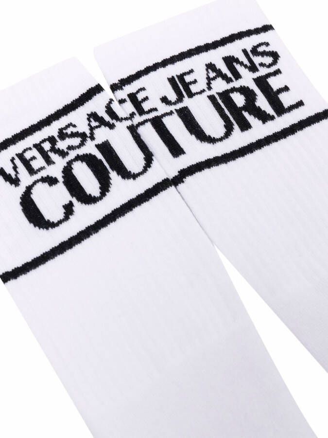 Versace Jeans Couture Sokken met logo Wit