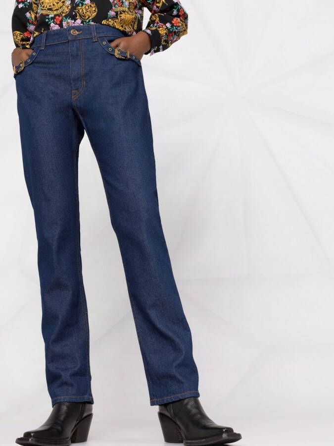 Versace Jeans Couture Straight jeans Blauw