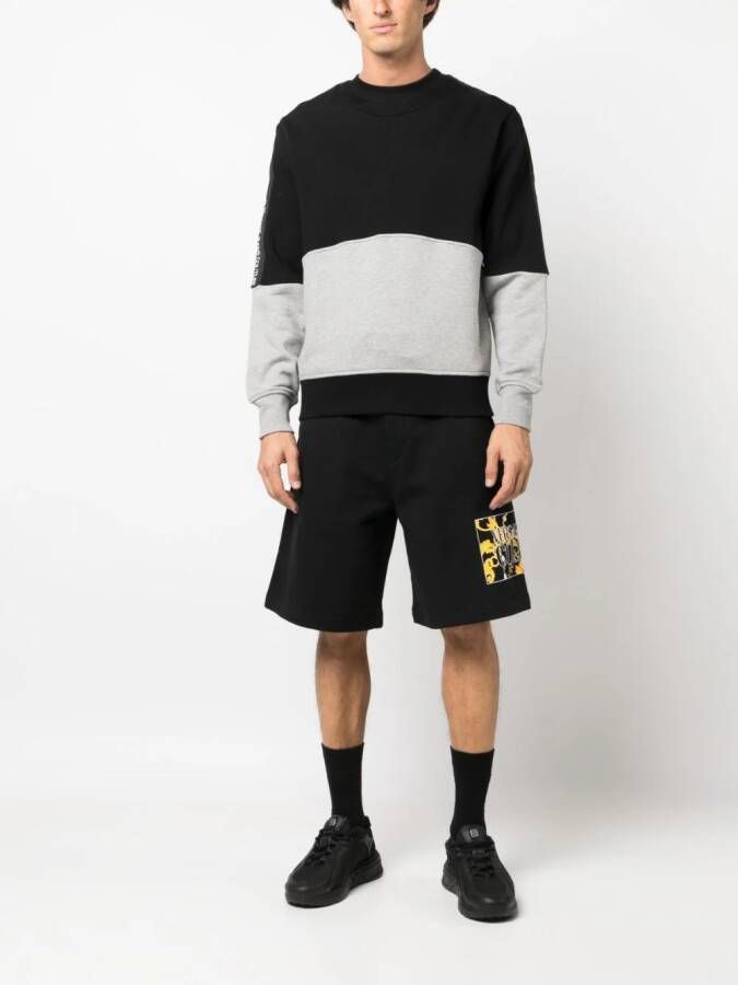 Versace Jeans Couture Sweater met logoband Zwart