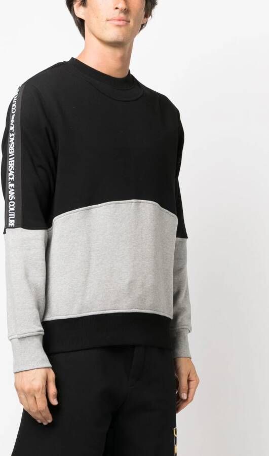 Versace Jeans Couture Sweater met logoband Zwart